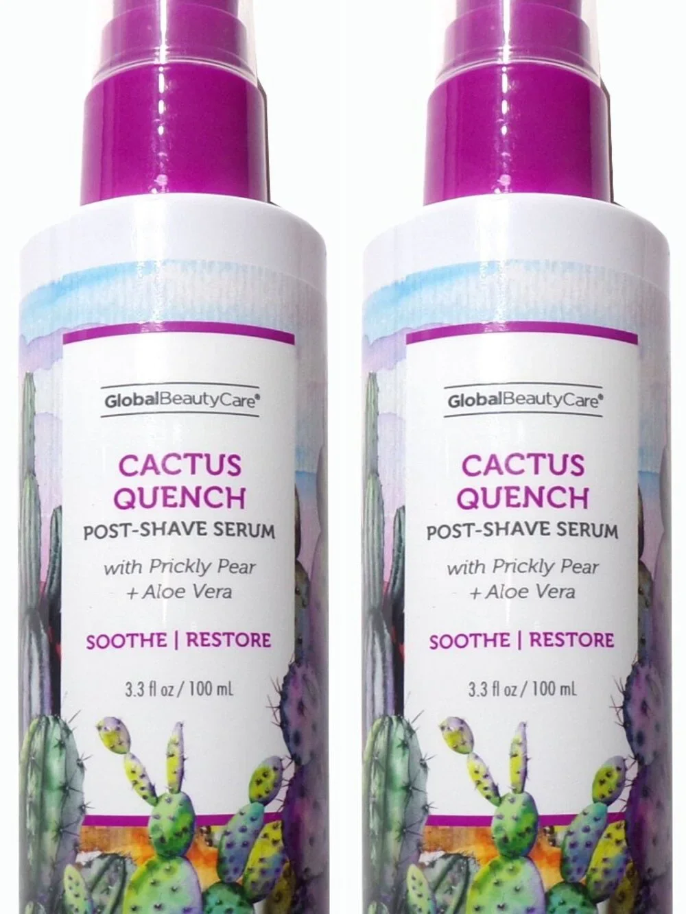 Global Beauty Care Cactus Quench Post-Shave Serum 3.3 fl oz (Set of 2)